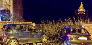 Termoli - auto quasi completamente distrutte per incidente stradale a Rio-Vivo Marinelle