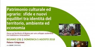 Bojano sviluppo sostenibile 5 agosto convegno Palazzo Colagrosso