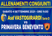 allenamenti congiunti 4-5 settembre 2021