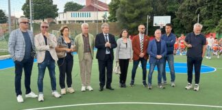 inaugurazione campo basket termoli