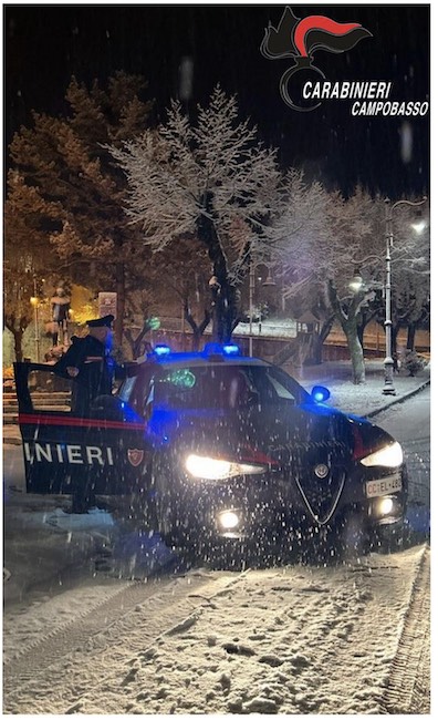 carabinieri campobasso neve