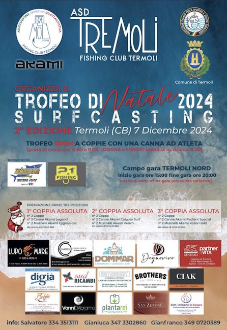 trofeo natale 2024 surfcasting